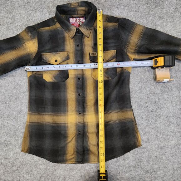 Dixxon Flannel Co Mens M Medium The Panhandle Plaid Pearl Snap Button Down Shirt - Picture 7 of 13